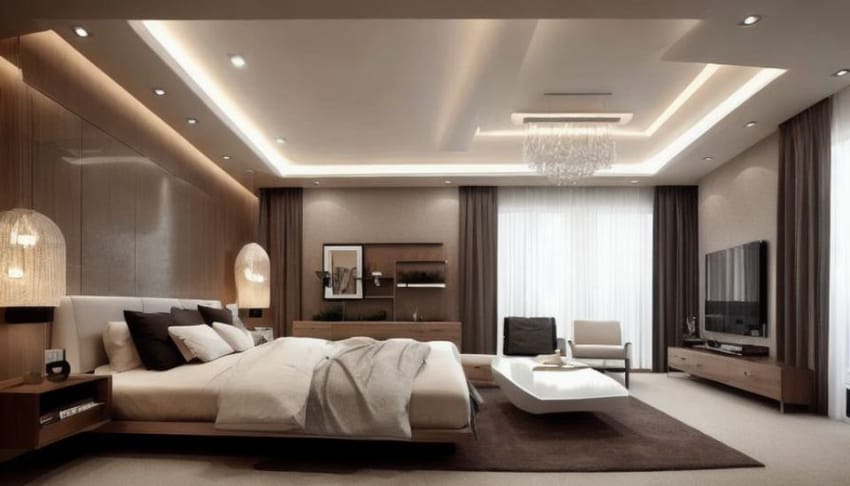 現代臥室天花板設計的驚豔之處