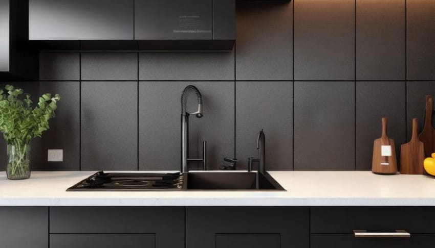 如何打造時尚且現代感十足的黑色和深色後擋板廚房