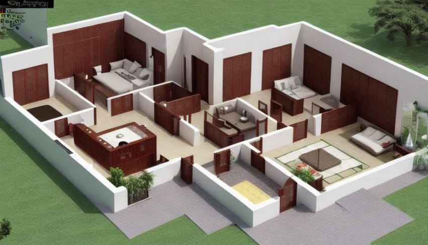 諾爾穆罕默德的2房2廳獨棟住宅設計