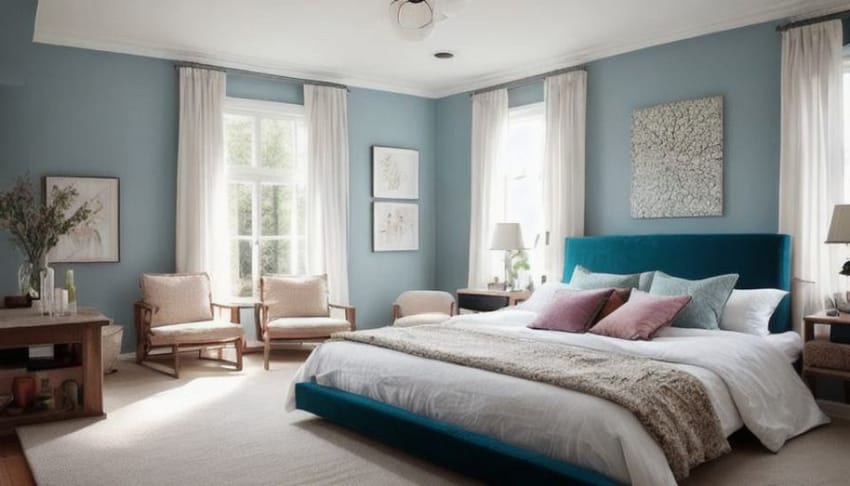 臥室牆壁和天花板的最佳顏色組合探索
