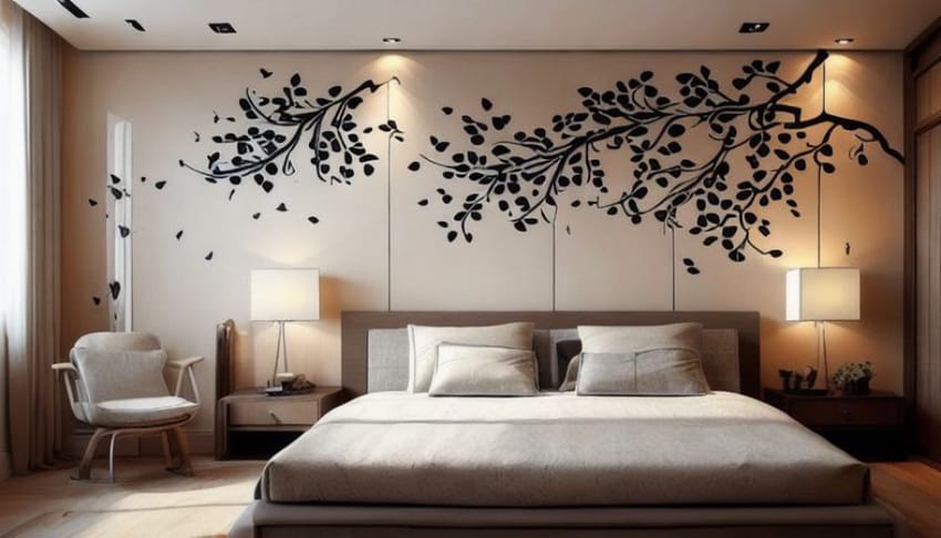 卧室壁艺设计创意的灵感和建议