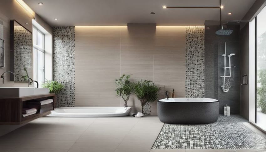 7款現代迷人的馬賽克磁磚浴室設計