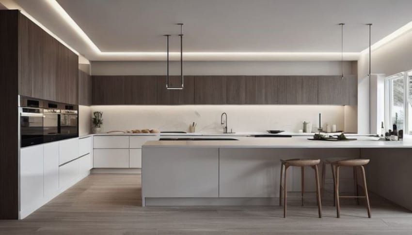 六個極簡現代直線廚房設計的考量
